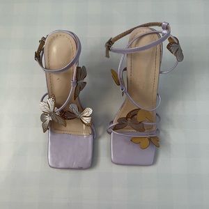 SHEIN Lilac Butterfly Stiletto Heels